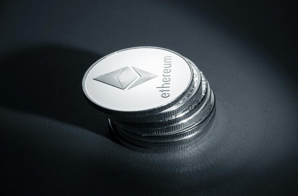 A Stack of Ethereum Coins