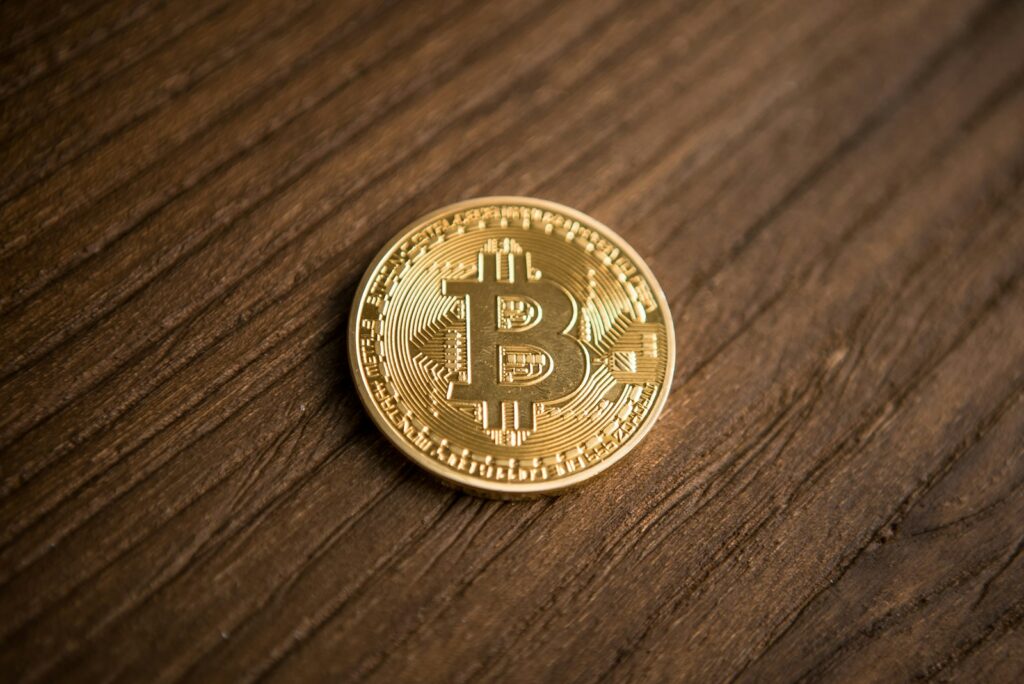 Bitcoin cryptocurrency coin