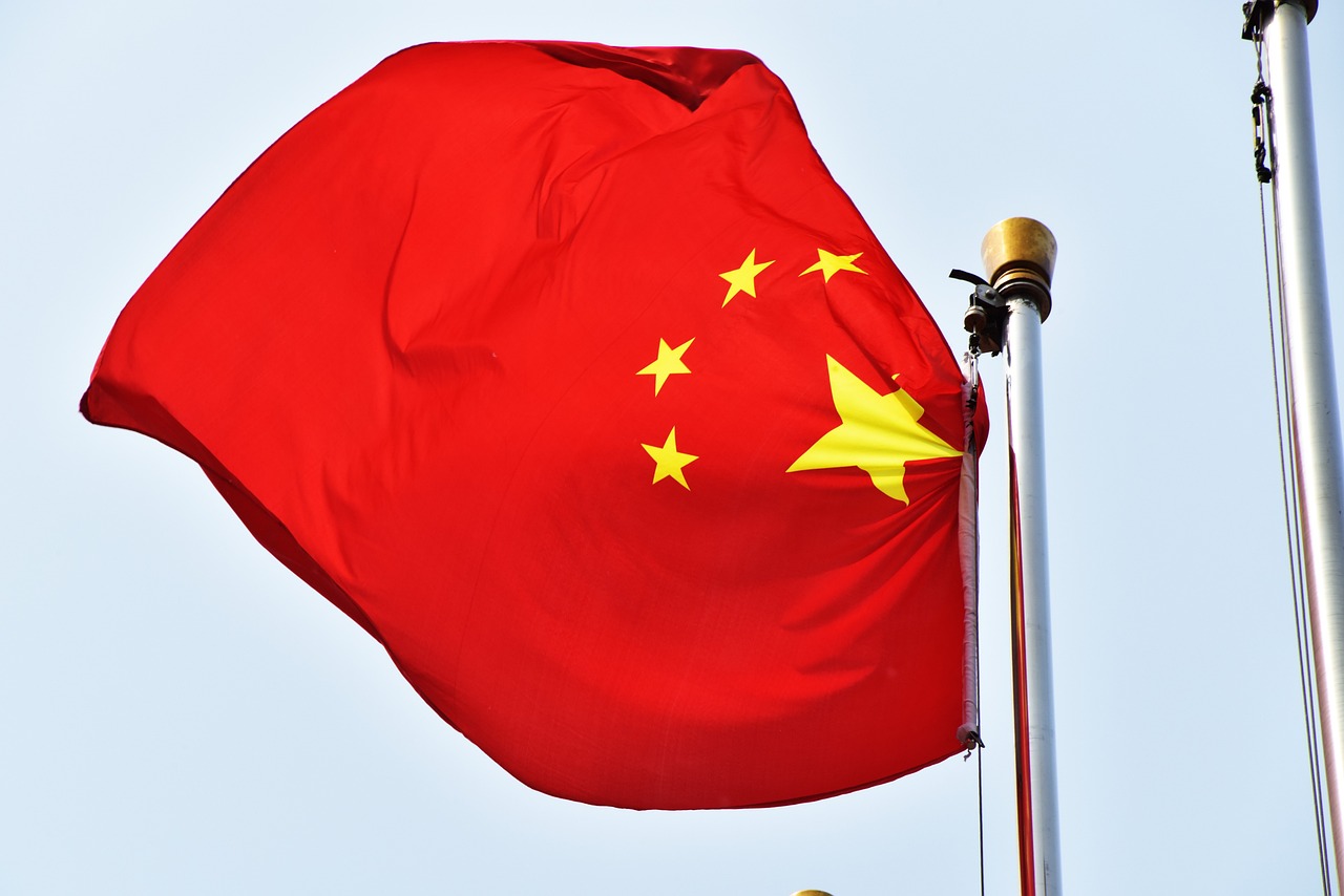 chinese flag, china, red