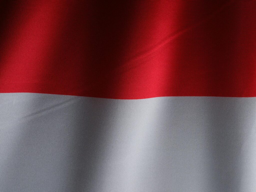 The national flag of Indonesia