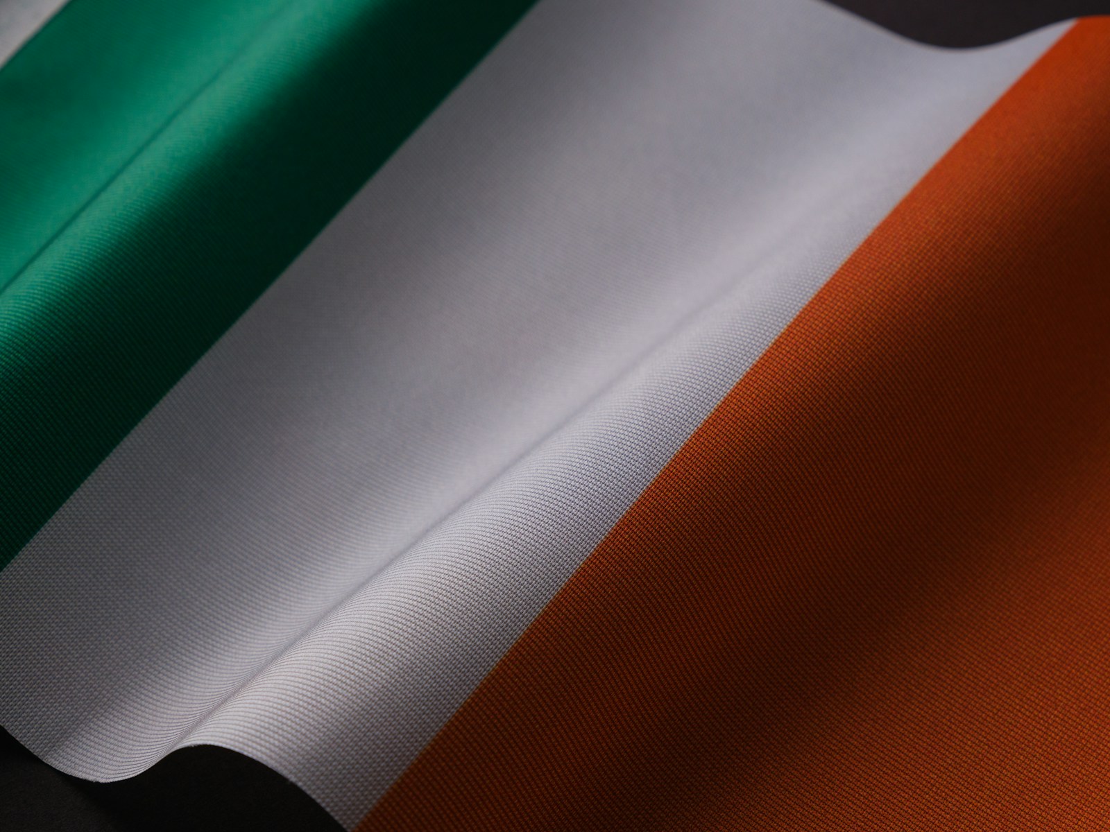 a close up of the flag of ireland