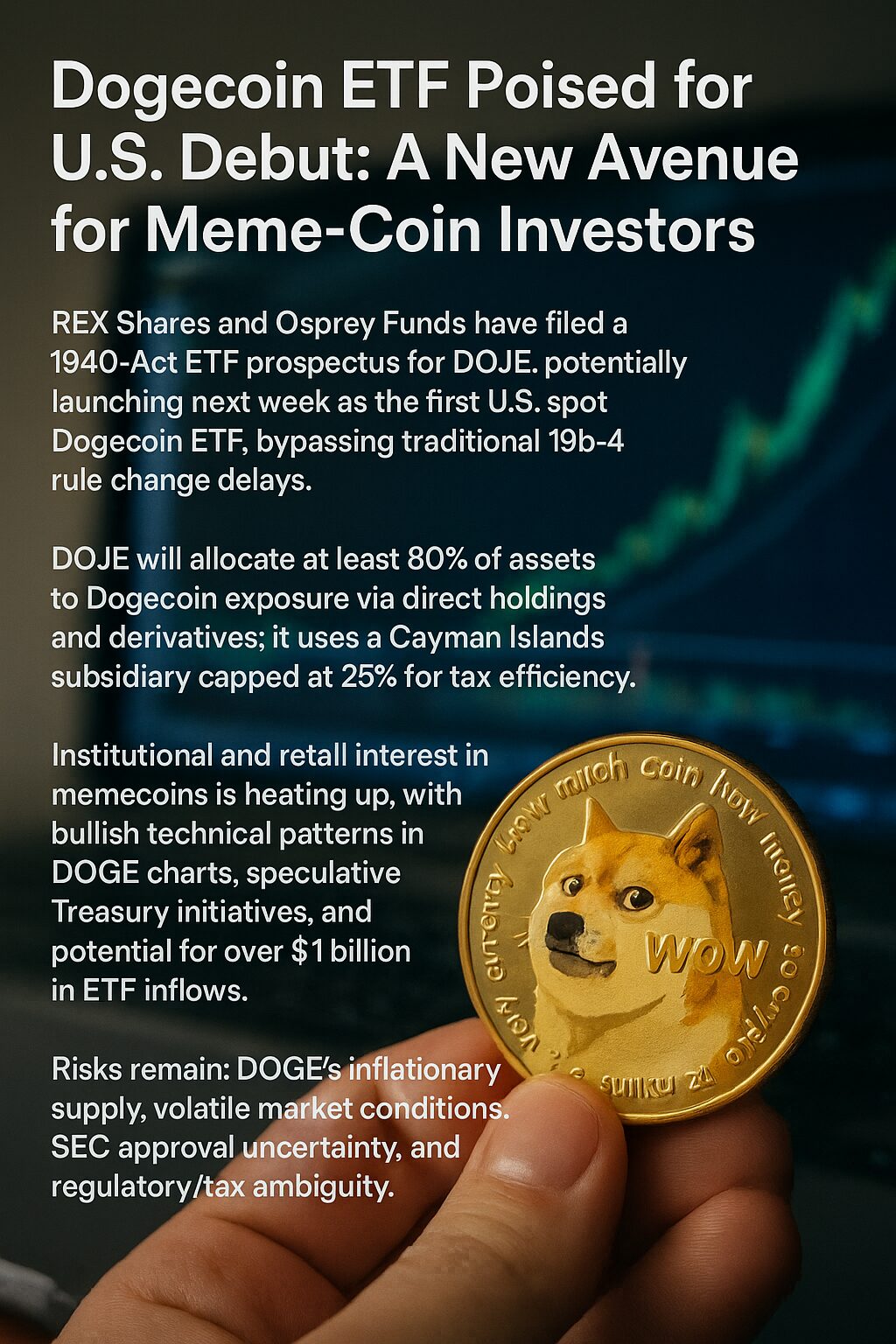 Dogecoin ETF Poised for U.S. Debut: A New Avenue for Meme-Coin Investors -  Dzilla Pte. Ltd. - dzilla Wallet, Calculator, Media