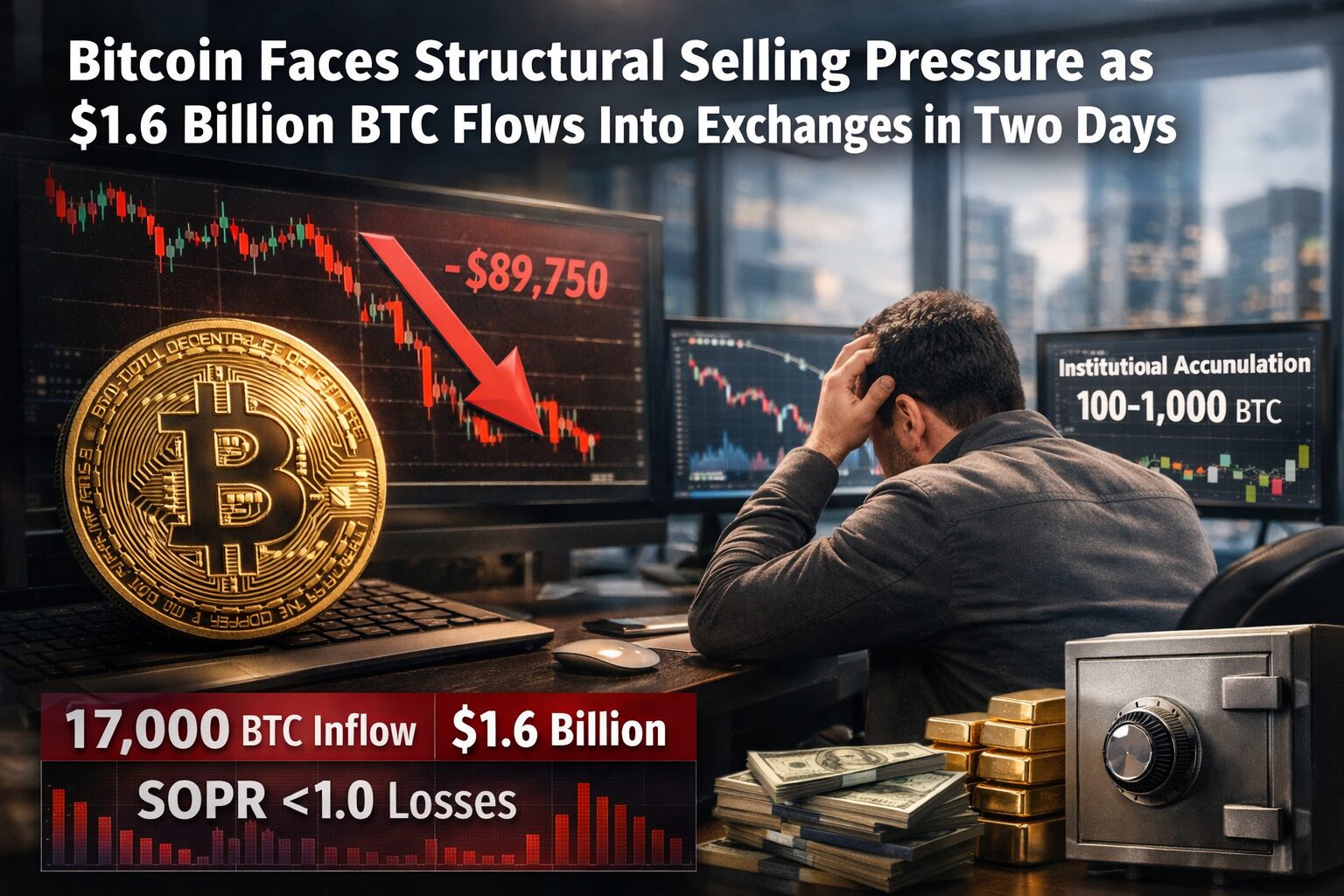 Bitcoin Faces Structural Selling Pressure as $1.6 Billion BTC Flows Into  Exchanges in Two Days - Dzilla Pte. Ltd. - dzilla Wallet, Calculator, Media