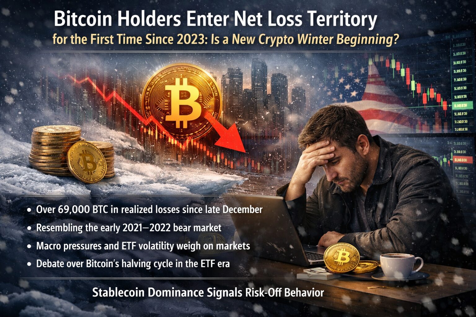 Bitcoin Holders Enter Net Loss Territory for the First Time Since 2023 ...