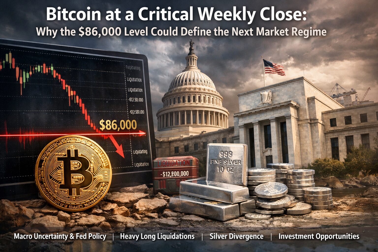 Market Analysis＞ Bitcoin at a Critical Weekly Close: Why the $86,000 Level  Could Define the Next Market Regime - Dzilla Pte. Ltd. - dzilla Wallet,  Calculator, Media