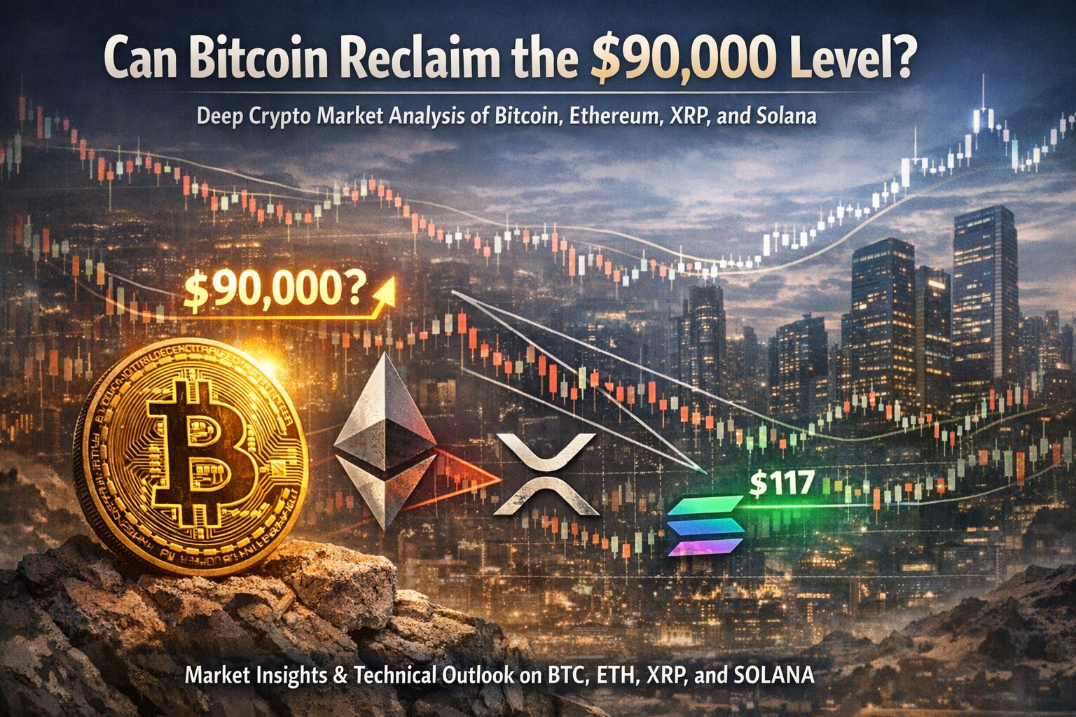Market Analysis＞ Can Bitcoin Reclaim the $90,000 Level? Deep Crypto Market  Analysis of Bitcoin, Ethereum, XRP, and Solana - Dzilla Pte. Ltd. - dzilla  Wallet, Calculator, Media