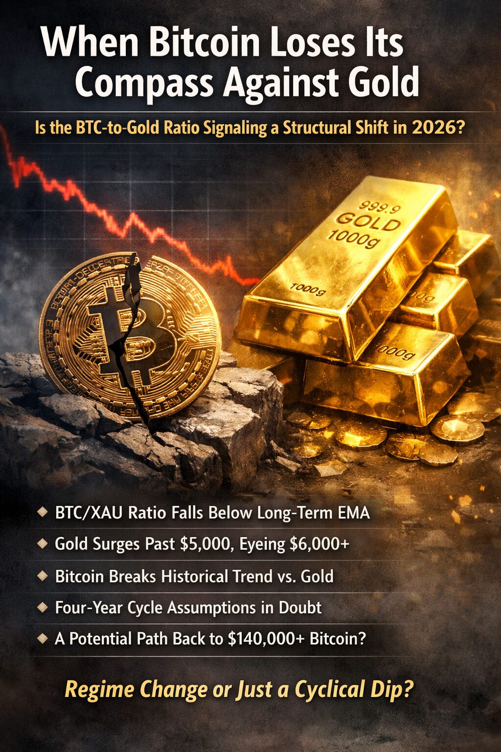 Bitcoin-to-Gold Ratio Breakdown: Is 2026 Signaling a Structural Bottom—or a  Paradigm Shift? - Dzilla Pte. Ltd. - dzilla Wallet, Calculator, Media