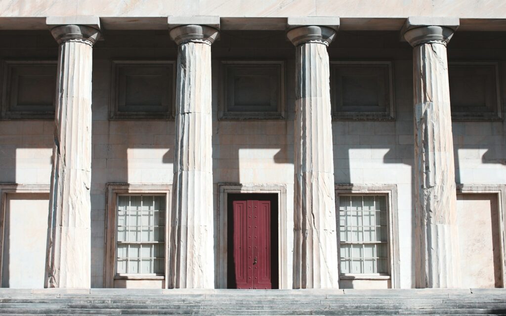 brown wooden door