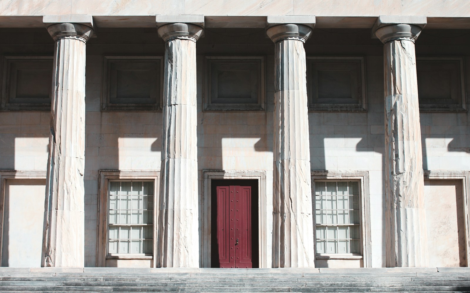 brown wooden door