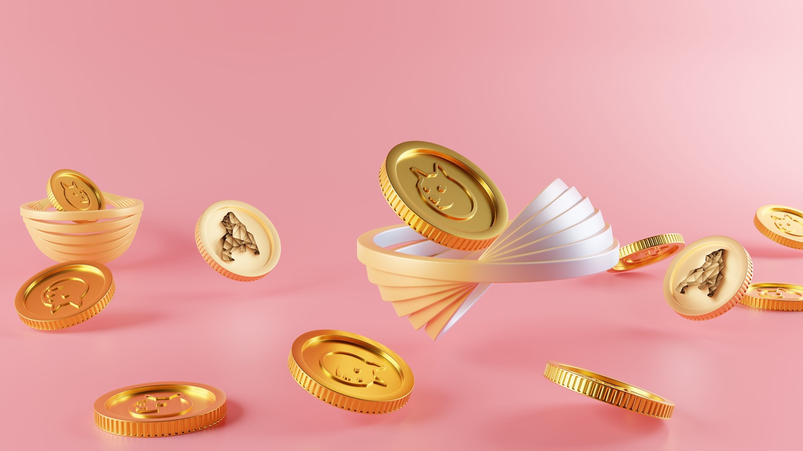 a group of coins