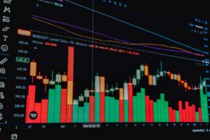 Detailed chart displaying cryptocurrency trading data and trends, ideal for financial analysis.