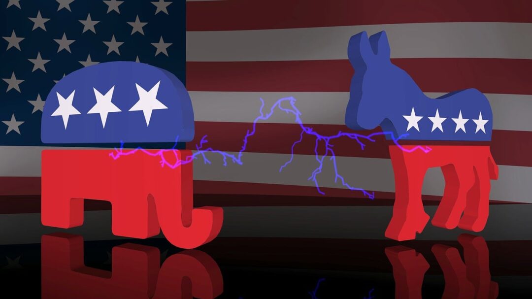 elephant, donkey, a donkey
