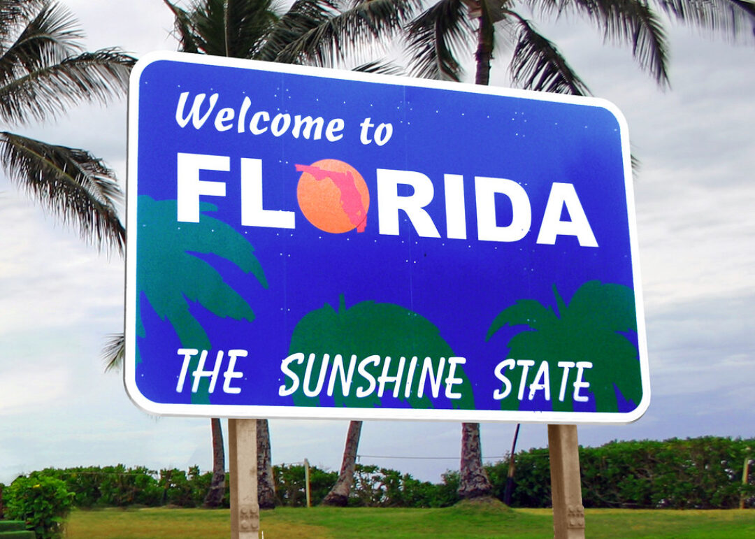 Welcome To Florida Sign